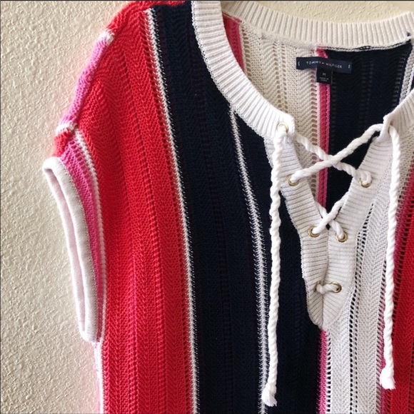 Tommy Hilfiger Knitted Striped Blouse - Picture 4 of 6